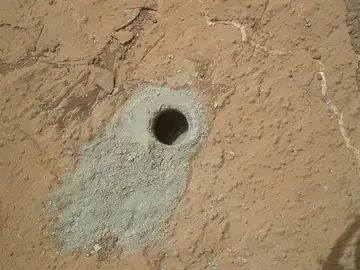 'Curiosity' taladra una segunda roca en Marte 'Curiosity' taladra una segunda roca en Marte