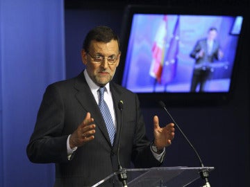 Mariano Rajoy en la rueda de prensa posterior a la cumbre de la UE Mariano Rajoy en la rueda de prensa posterior a la cumbre de la UE