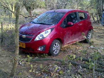 Coche en el que fueron secuestrados Angel Sánchez y Concepción Marlaska