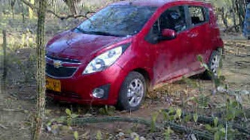 Coche en el que fueron secuestrados Angel Sánchez y Concepción Marlaska