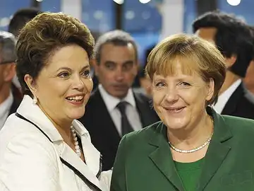 Dilma Rousseff y Angela Merkel Dilma Rousseff y Angela Merkel