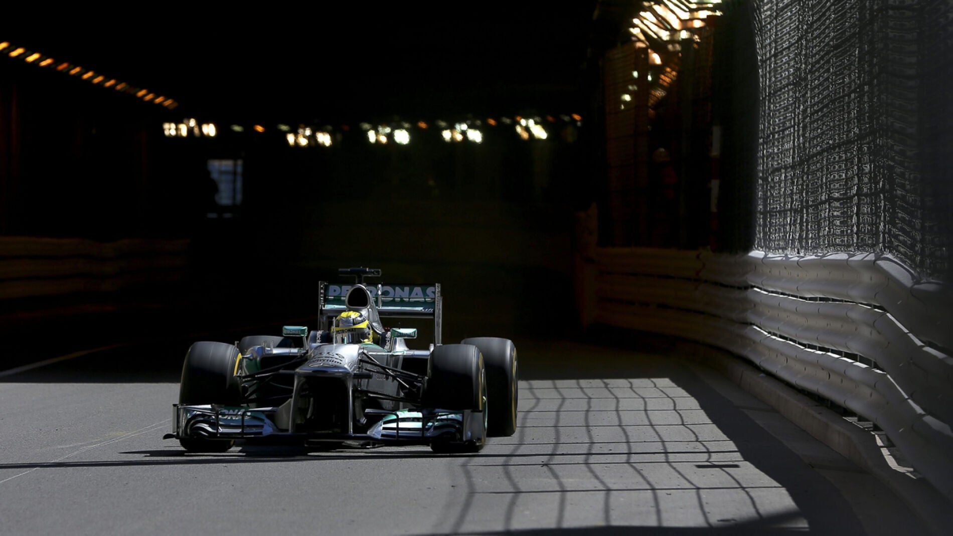 Rosberg en el circuito de M&oacute;naco. 