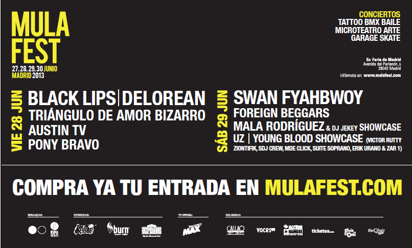 Cartel del Mulafest 2013