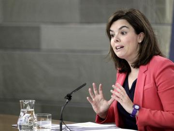 La vicepresidenta del Gobierno, Soraya Sáenz de Santamaría