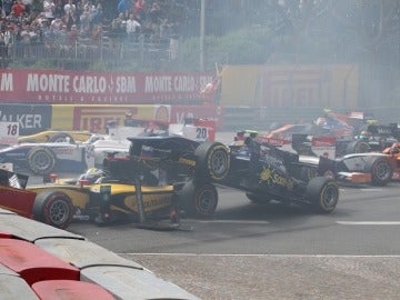 Accidente den la carrera de GP2
