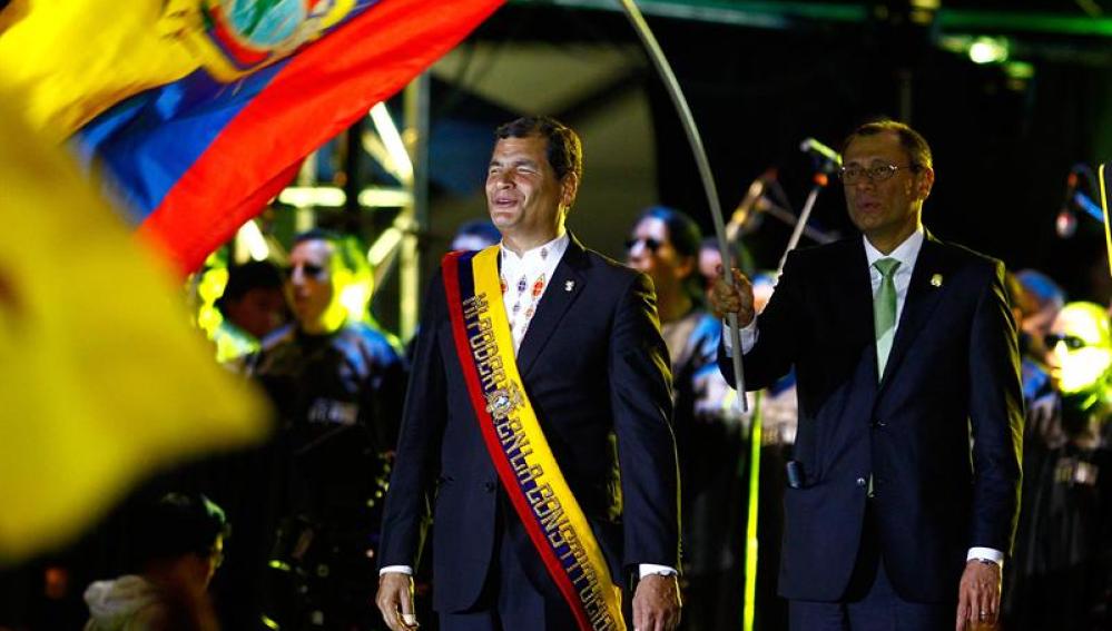 El presidente ecuatoriano, Rafael Correa