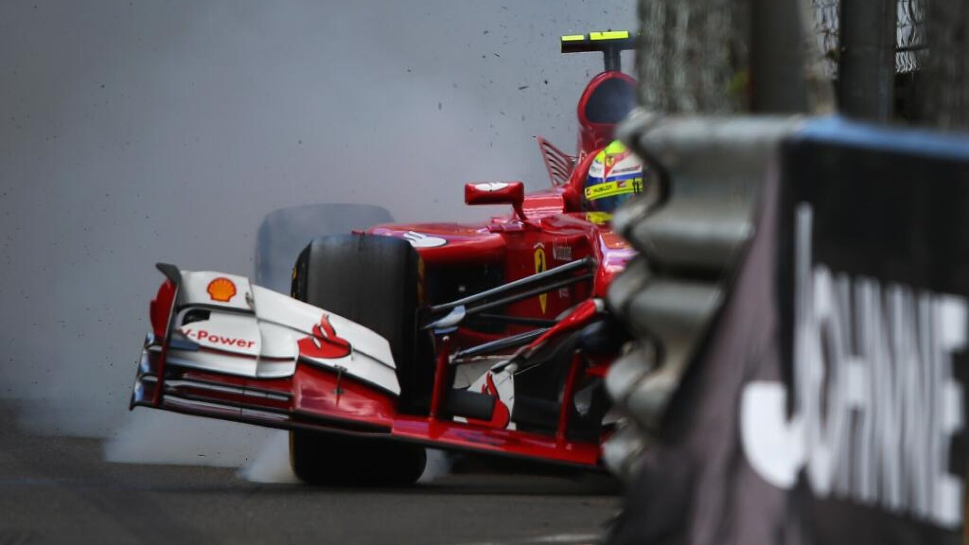 Accidente de Felipe Massa en M&oacute;naco