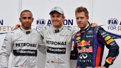 Rosberg lidera otro doblete de Mercedes en clasificación con Alonso sexto