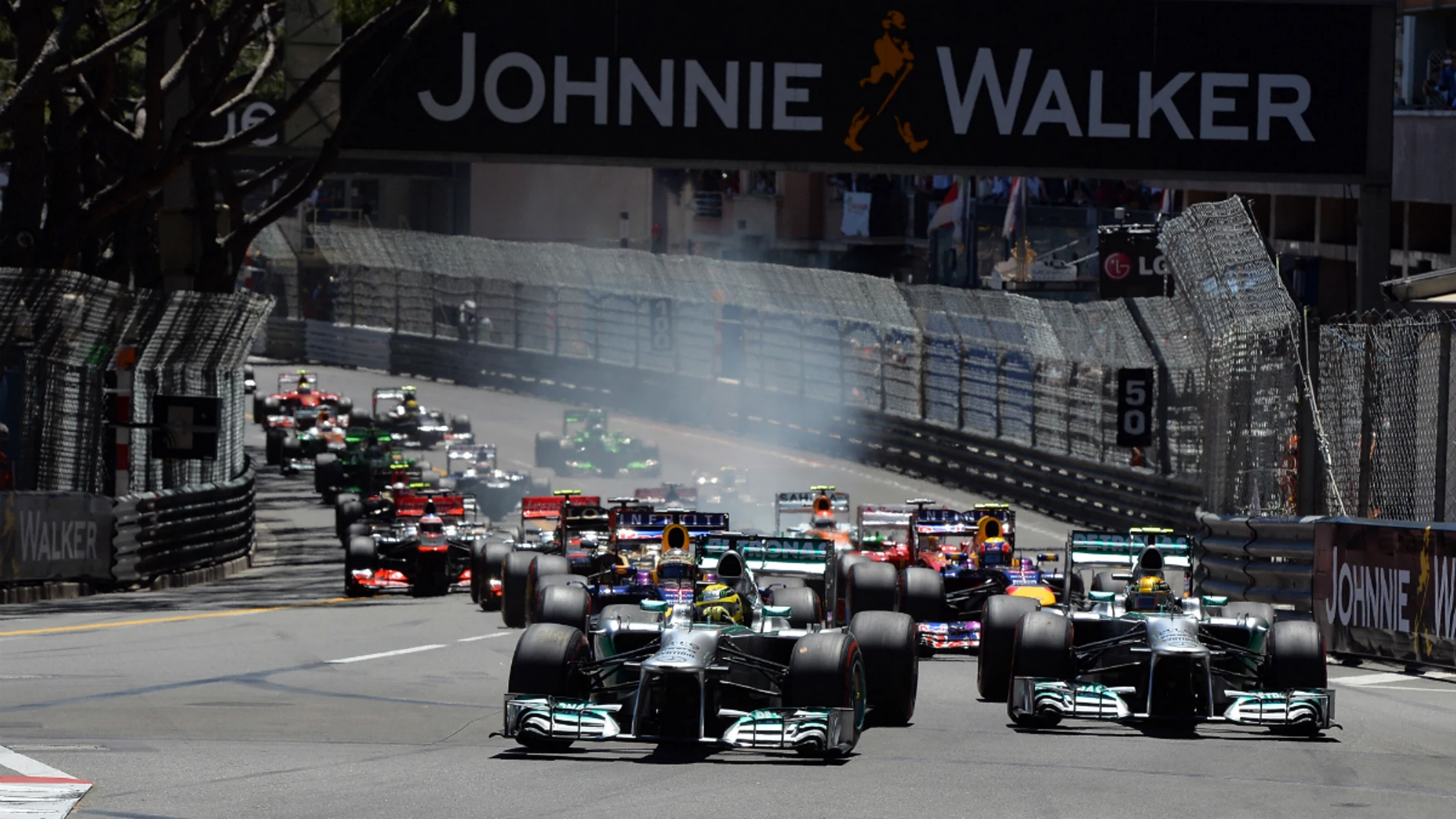 Salida del GP de Mónaco 2013