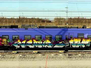 Grafitis en los trenes Grafitis en los trenes