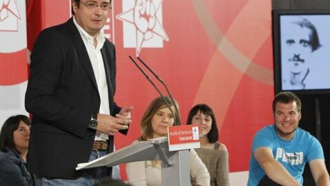 El secretario de Organizaci&oacute;n del PSOE, &Oacute;scar L&oacute;pez