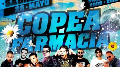 Cartel de la 'copea' de la Facultad de Farmacia de Granada