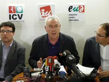 Cayo Lara, Joan Herrera y Joan Jusep Nuet Cayo Lara, Joan Herrera y Joan Jusep Nuet