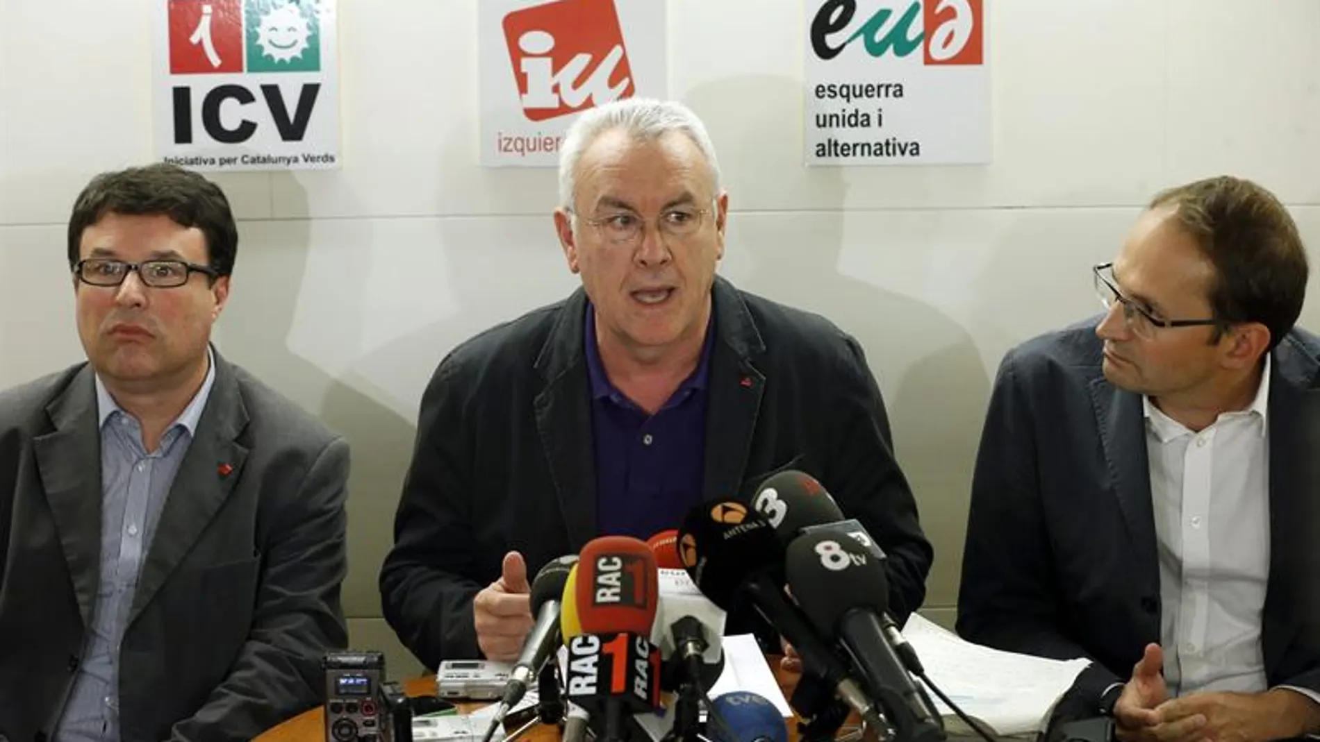 Cayo Lara, Joan Herrera y Joan Jusep Nuet Cayo Lara, Joan Herrera y Joan Jusep Nuet