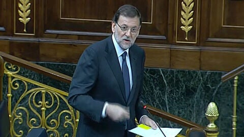 Mariano Rajoy en el Congreso de los Diputados