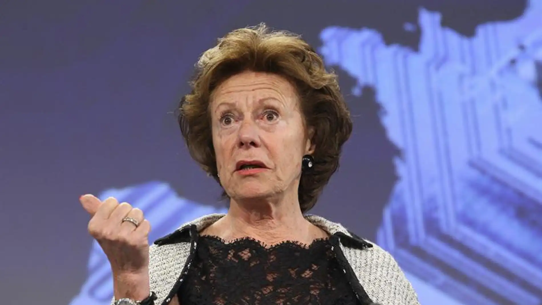 La vicepresidenta de la Comisión Europea y responsable de telecomunicaciones, Neelie Kroes