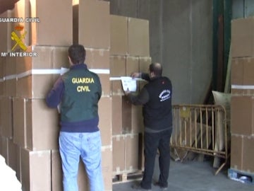 Operación policial por contrabando de tabaco Operación policial por contrabando de tabaco
