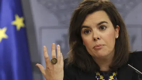 Soraya Sáenz de Santamaría, tras el Consejo de Ministros Soraya Sáenz de Santamaría, tras el Consejo de Ministros