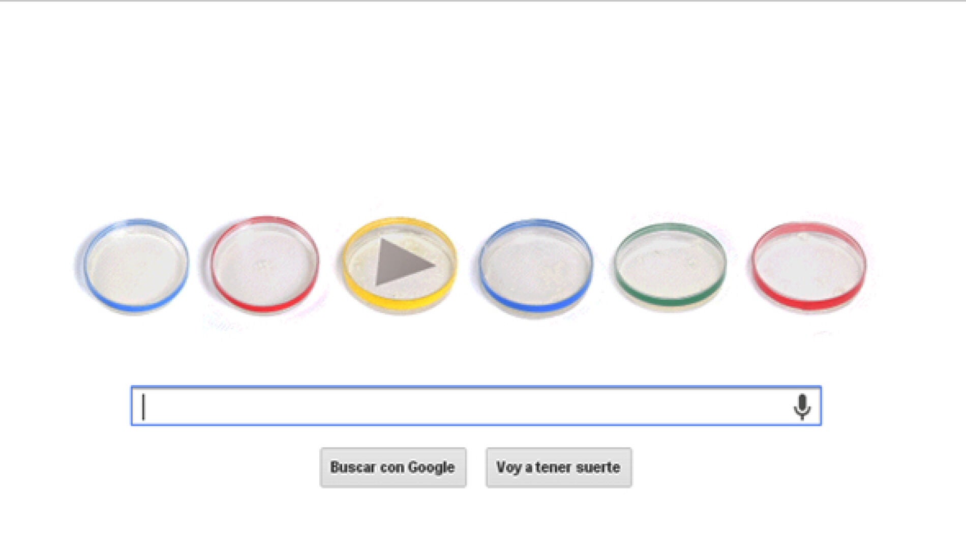 Doodle basado en las placas de petri.