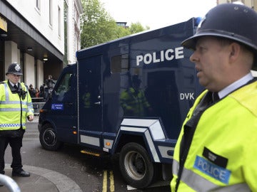 Un furgón policial transporta a Michael Adebowale