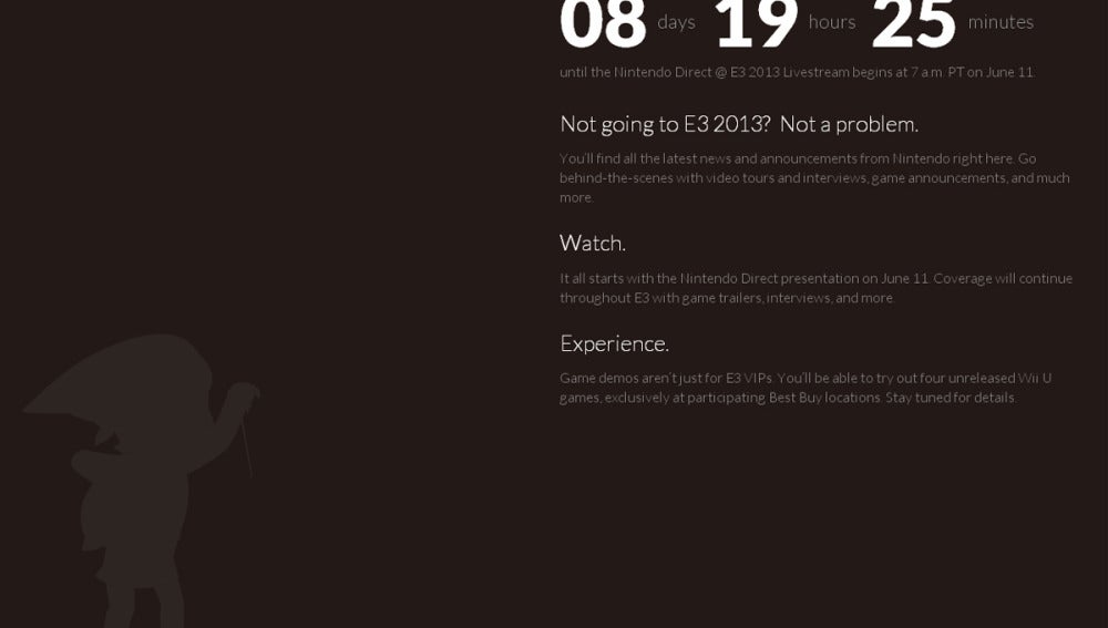 El web de Nintendo para el E3