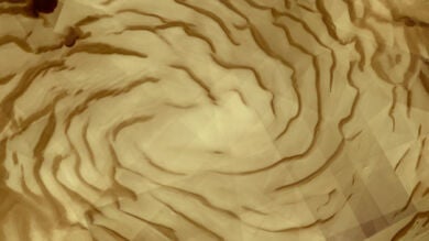La sonda Mars Express capta una imagen completa del polo norte de Marte