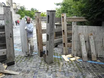 Pamplona se prepara para San Fermín Pamplona se prepara para San Fermín