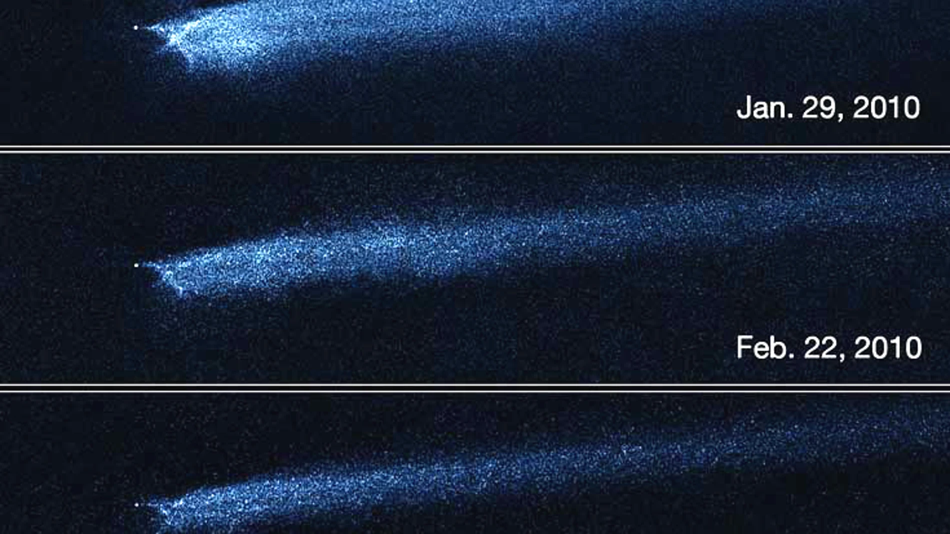 Asteroide P/2010 A2, con una cola de más de un millón de km Asteroide P/2010 A2, con una cola de más de un millón de km