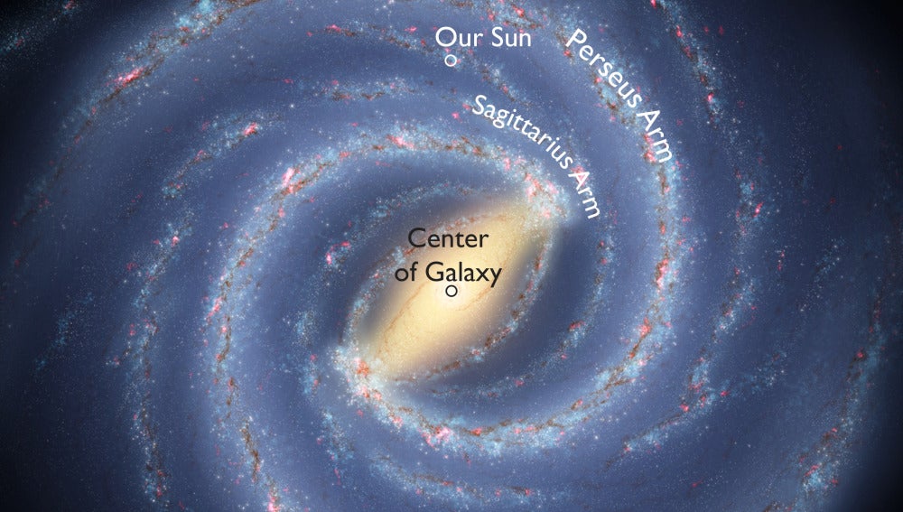 La Tierra se encuentra en un brazo principal de la Vía Láctea