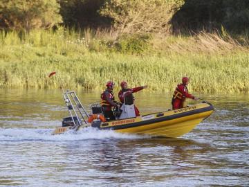 Salvamento en el río Miño