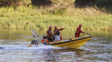 Salvamento en el río Miño