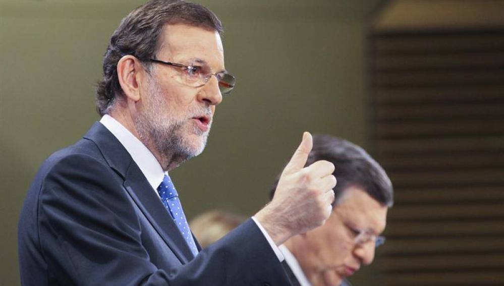 Mariano Rajoy con José Manuel Durao Barroso