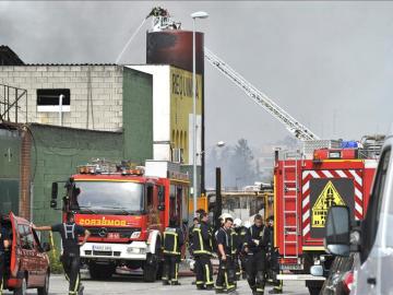 Incendio controlado en Arganda Incendio controlado en Arganda