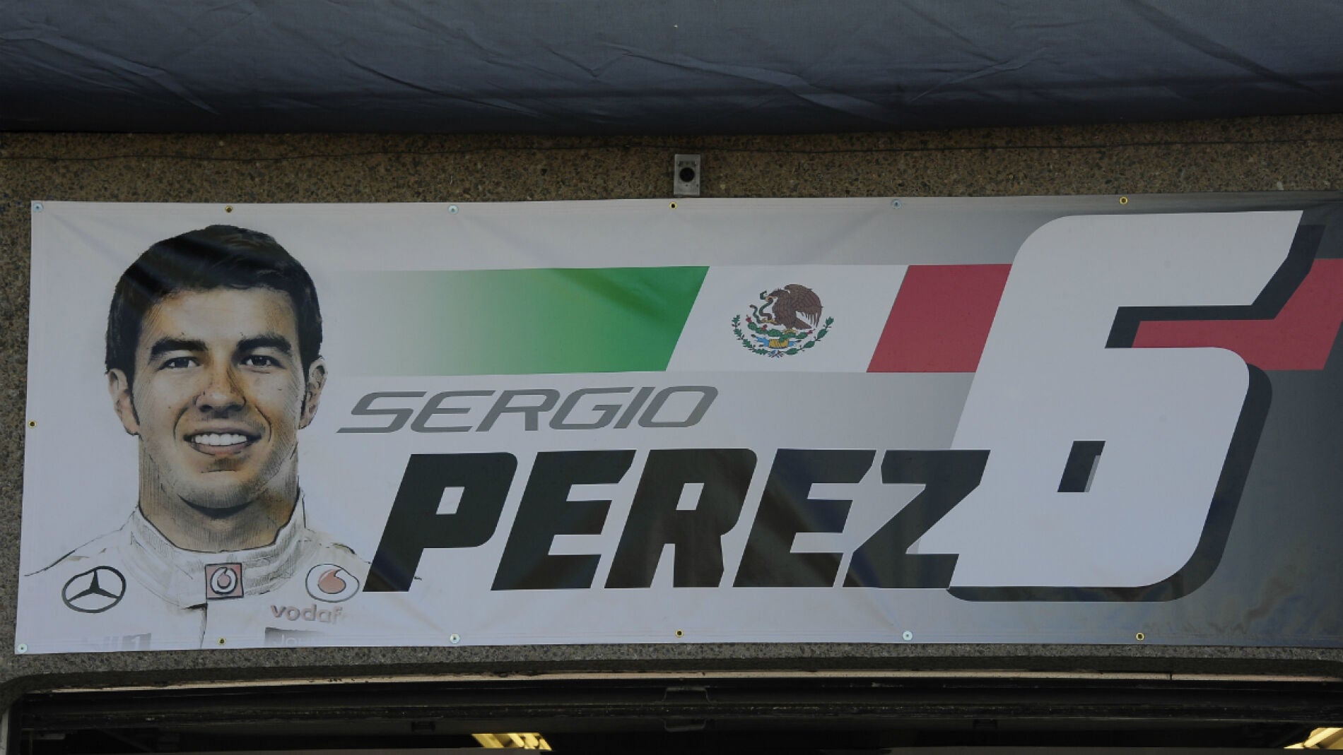 El box de Sergio P&eacute;rez