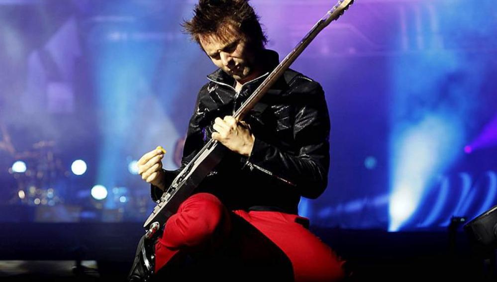 Mathew Bellamy en el concierto de Muse en Barcelona