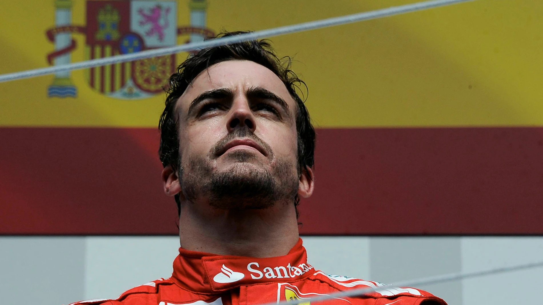 Alonso en el podio de Montreal