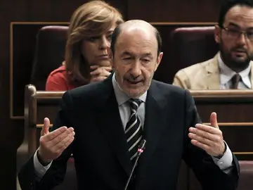 El líder de la oposición, el socialista Alfredo Pérez Rubalcaba El líder de la oposición, el socialista Alfredo Pérez Rubalcaba