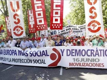 Manifestación contra la austeridad