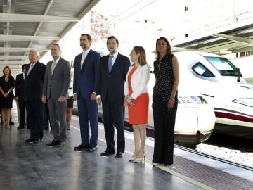 Rajoy junto al príncipe Felipe en la inauguración del AVE Madrid-Alicante