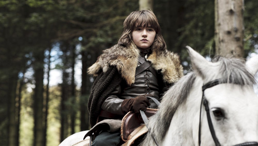 Bran Stark montando a caballo