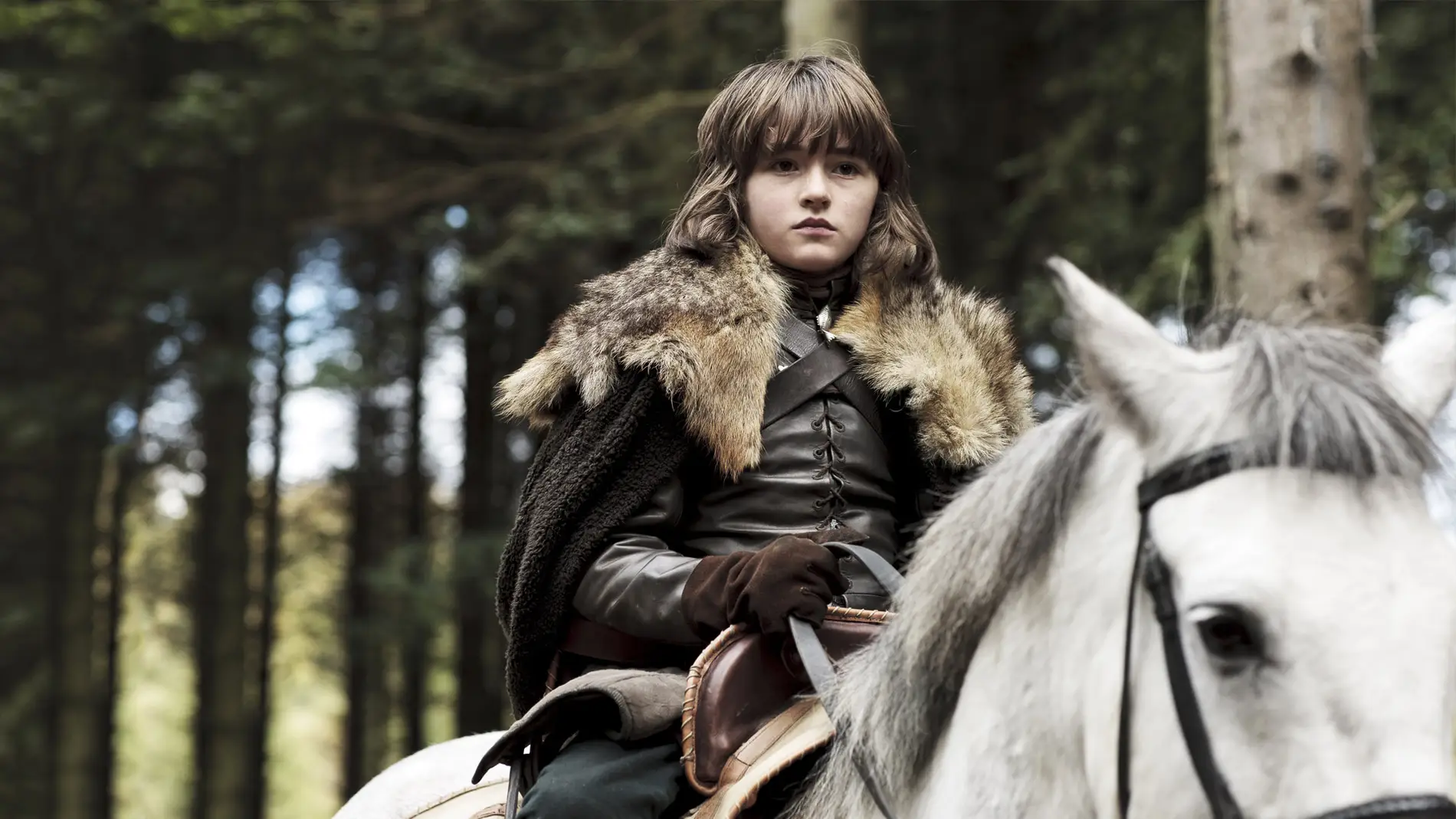 Bran Stark montando a caballo