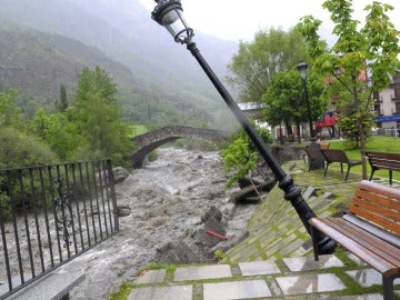 Estado en el que queda Benasque con las inundaciones