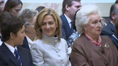 La infanta Cristina reaparece tras año y medio sin participar en actos de la Familia Real