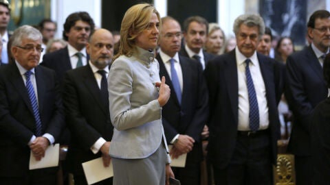 La Infanta Cristina en la misa a Don Juan de Borb&oacute;n