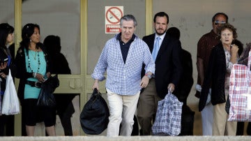 Miguel Blesa a su salida de la prisión de Soto del Real