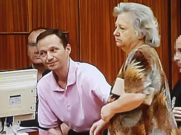 Bretón y su madre, durante el juicio Bretón y su madre, durante el juicio