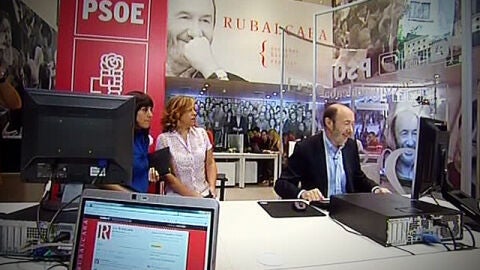 Rubalcaba se comunica con sus seguidores a trav&eacute;s de Twitter