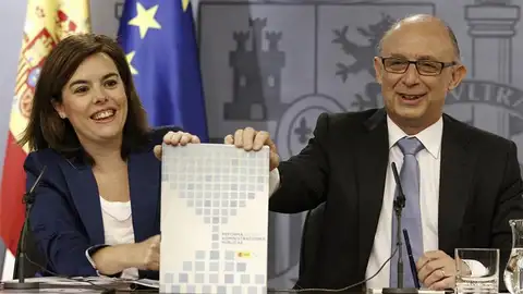 Soraya Sáenz de Santamaría y Cristobal Montoro Soraya Sáenz de Santamaría y Cristobal Montoro