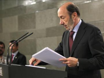 Alfredo Pérez Rubalcaba, líder del PSOE