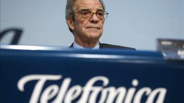 El presidente de Telefónica, César Alierta